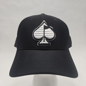 PINS AND ACES GOLF  PERFORMANCE SPADE HAT - Cap Black Flexfit